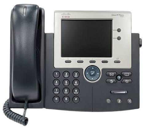 تلفن تحت شبکه سیسکو Cisco IP Phone CP-7945G با نمایشگر رنگی، صدای HD و پشتیبانی از PoE