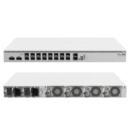روتر MikroTik CCR2216-1G-12XS-2XQ نمای روبرو